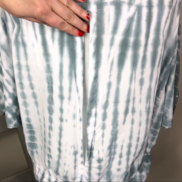 NORTH SHORE Tie Dye Top Split Open Back Surf Beach - Picture 8 of 10